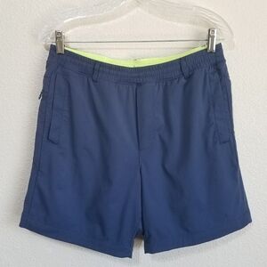 Birddogs Shorts Men's L Blue w/Green Lining  Boom Boomstick Athleisure